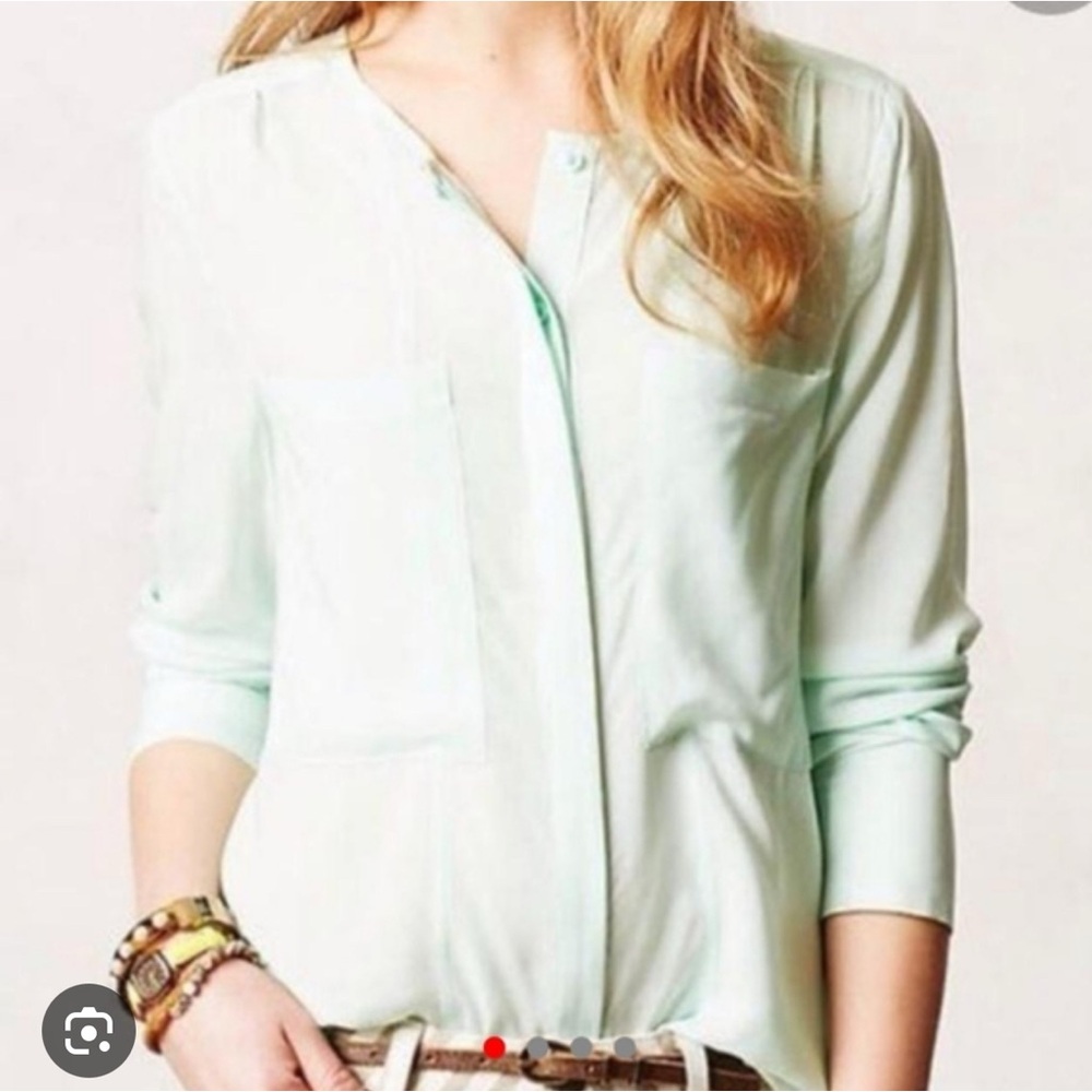 Maeve Light pistachio Green Blouse